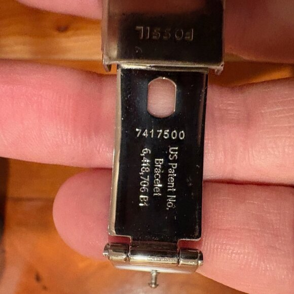 Fossil AM455 Round CZ Ladies Steel Watch - Picture 4 of 5